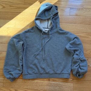 A New Day Hooded Gray Sweater Sz. Small EUC